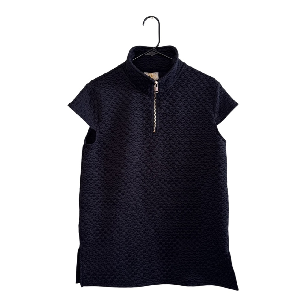 SSYS The Label Quilted Black Vest Top